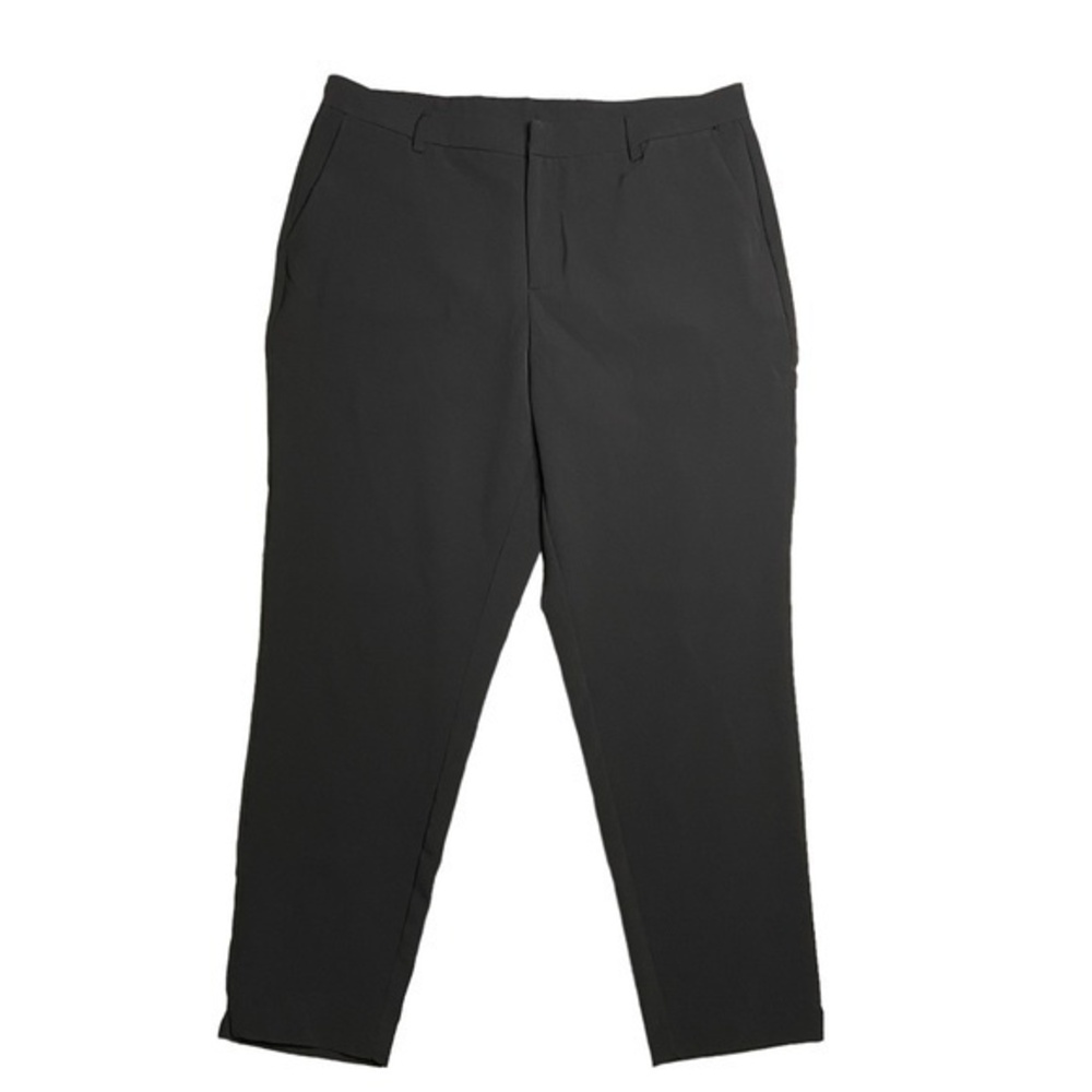 Lily Morgan Ankle Trouser Pants Black High Waist Skinny Ankle Dress Size 14